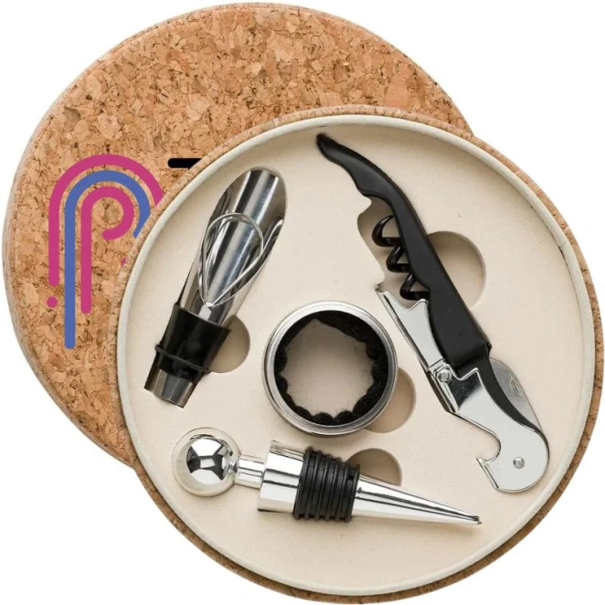 Zestaw do wina, 4 el. do nałożenia logo Zdjęcie