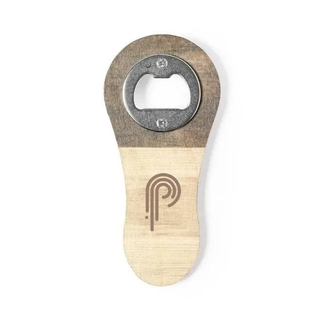 Drewniany otwieracz do butelek z nadrukiem na zamówienie Zdjęcie