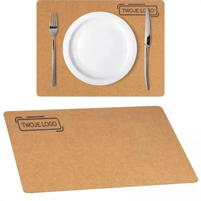 Podkładka stołowa korkowa z logo Zdjęcie