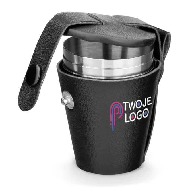 HIMALAYAS. Zestaw 4 kubków ze stali nierdzewnej 25 ml z logo Zdjęcie