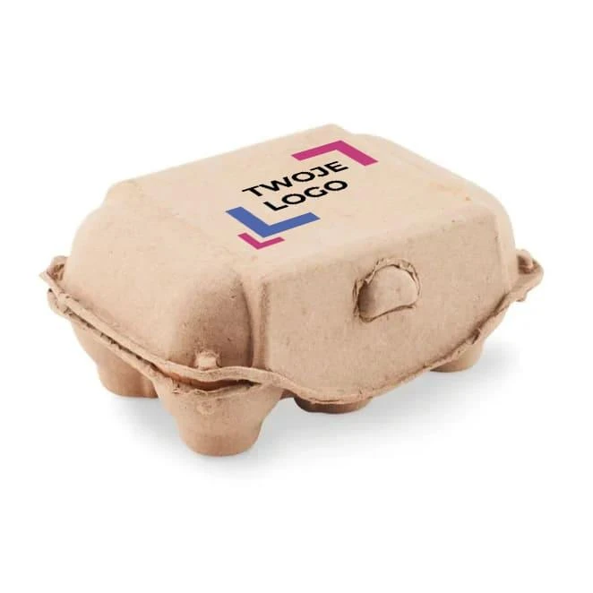 6 kredowych jajek w pudełku TAMAGO z nadrukiem na zamówienie Zdjęcie