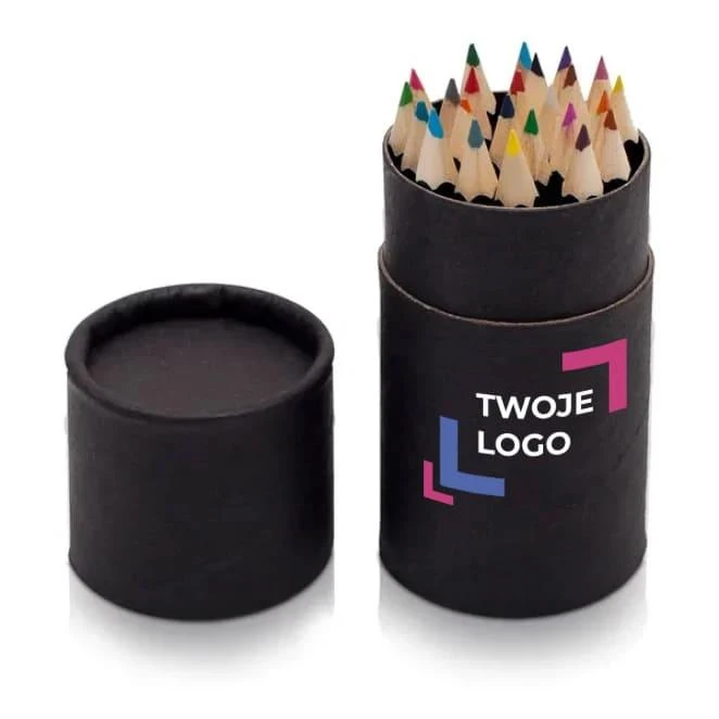 Zestaw 24 kredek w tubie z naniesieniem logo Zdjęcie