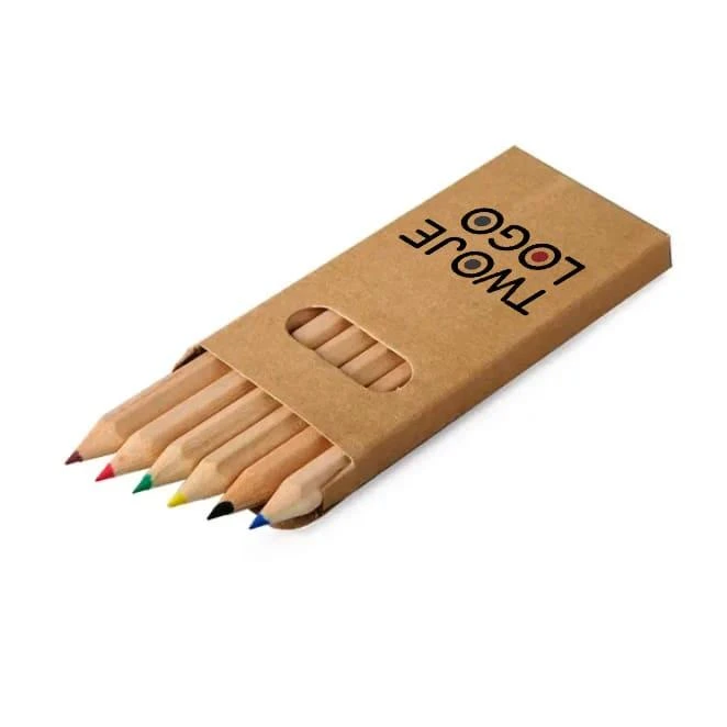 Zestaw kredek 9 cm z nadrukiem logo Zdjęcie