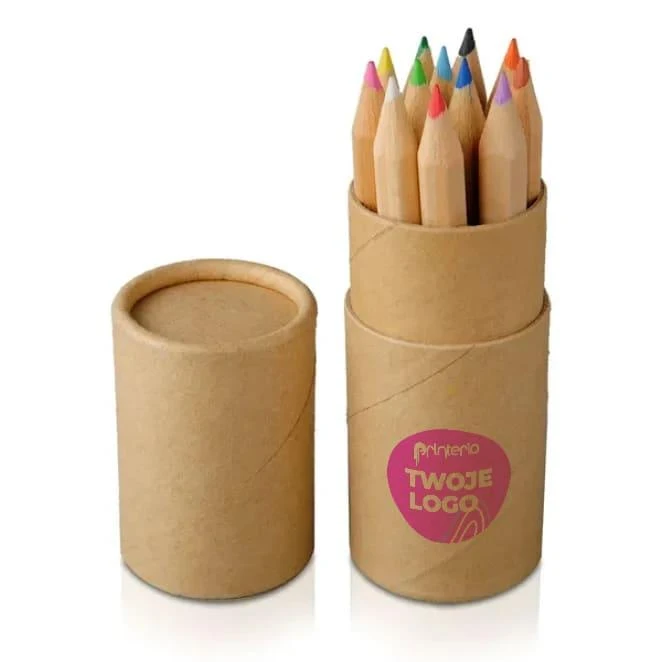 Zestaw 12 kredek w tubie z nadrukiem na zamówienie Zdjęcie