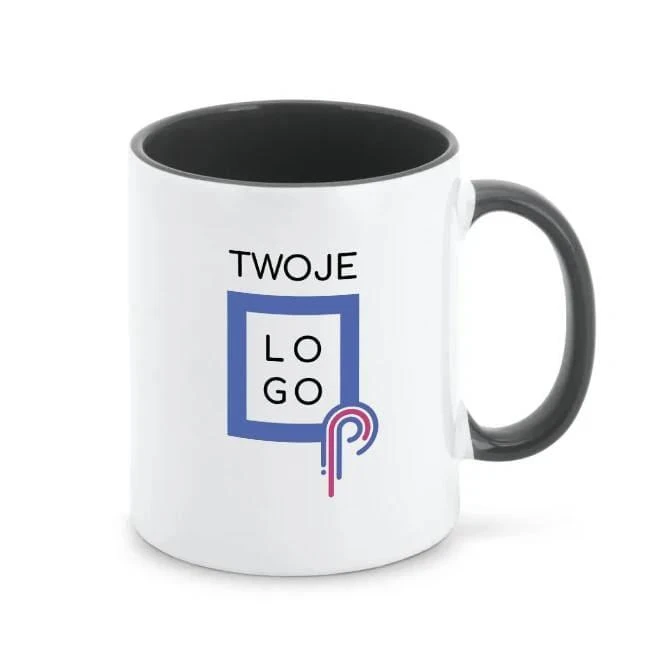 MOCHA. Kubek ceramiczny idealny do sublimacji z logo firmy Zdjęcie