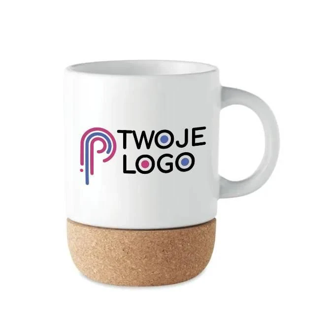 Kubek sublimacyjny z korkiem SUBCORK do nałożenia logo Zdjęcie