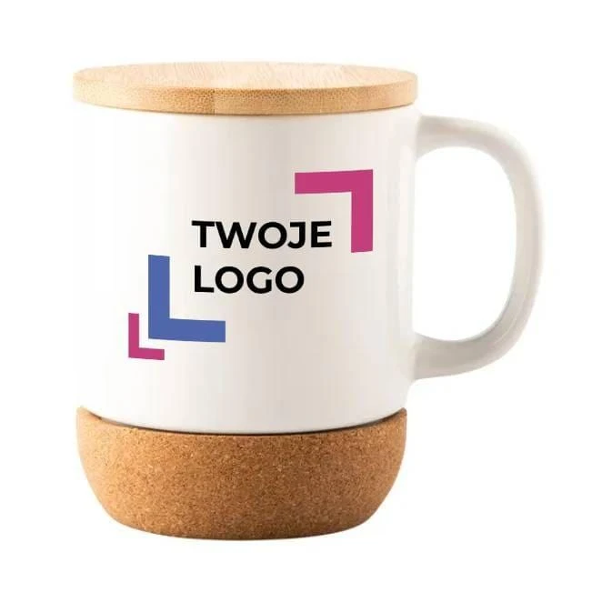 Kubek ceramiczny z powłoką sublimacyjną Giulio z nadrukiem na zamówienie Zdjęcie