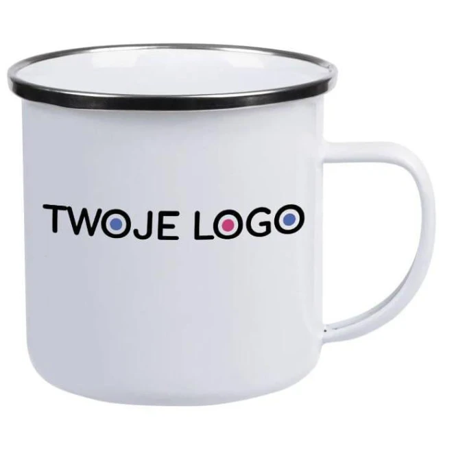 Emaliowany kubek VINTAGE CUP do naniesienia logo Zdjęcie