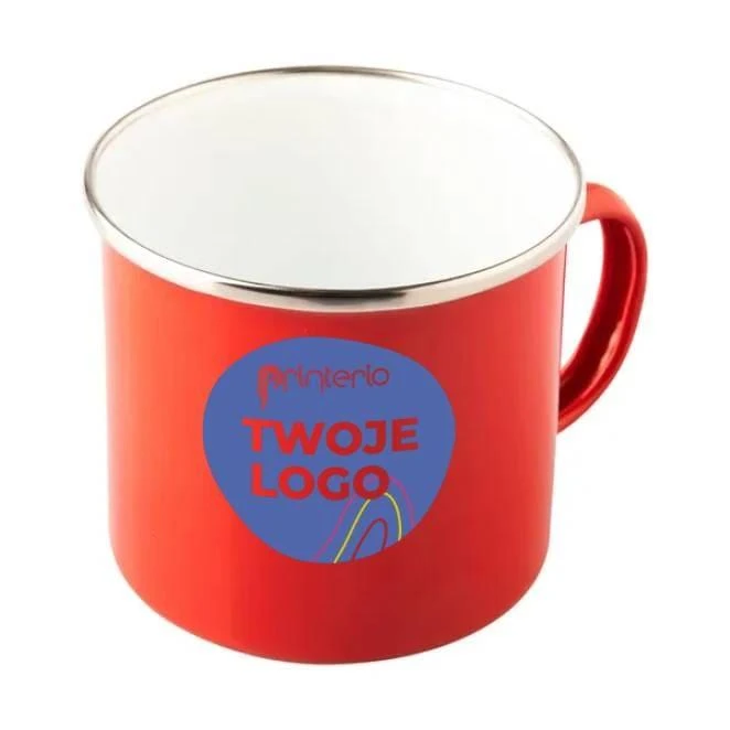 Kubek emaliowany Oldschool 500 ml do naniesienia logo Zdjęcie