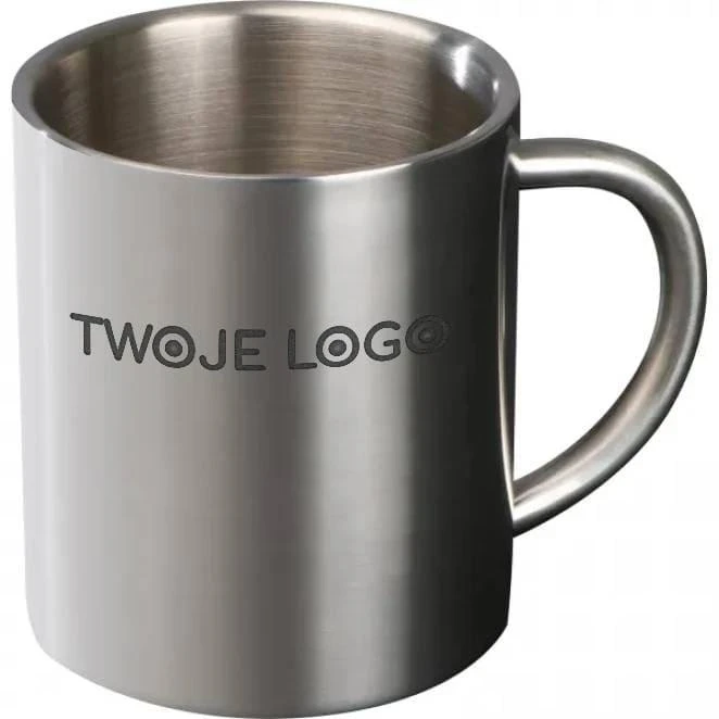 Kubek metalowy 300 ml do drukowania logo Zdjęcie