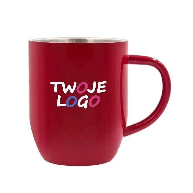 Kubek stalowy Day 350 ml z logo Zdjęcie