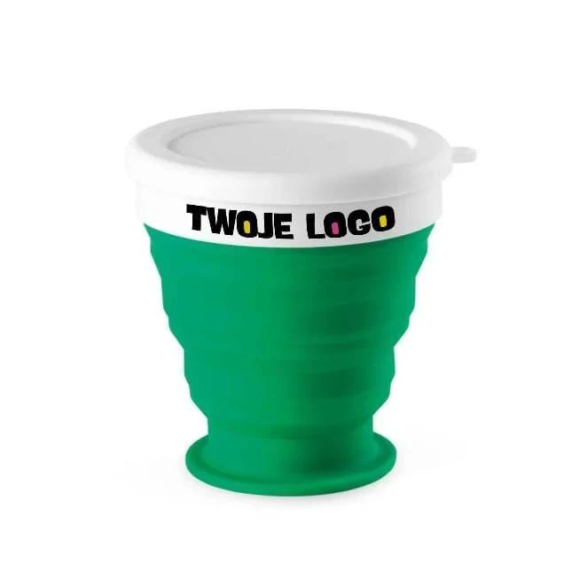 ASTRADA. Składany kubek podróżny 250 ml z silikonu i PP z logo Zdjęcie