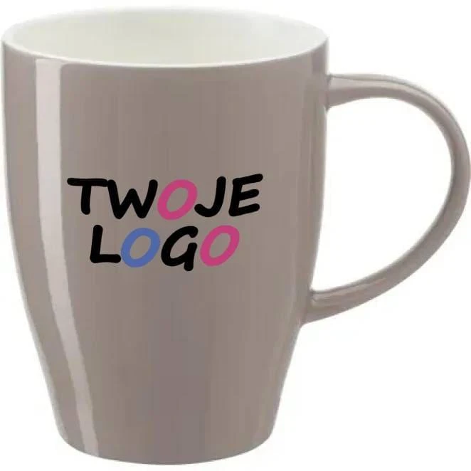 Kubek porcelanowy 350 ml z logo firmy Zdjęcie
