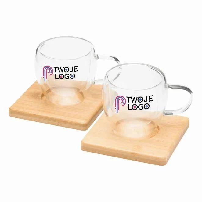 Zestaw szklanek BAMBOO DUO z naniesieniem logo Zdjęcie