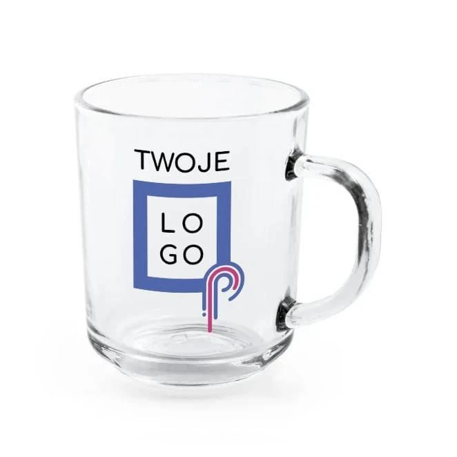 SOFFY. Szklany kubek 230 mL do naniesienia logo Zdjęcie