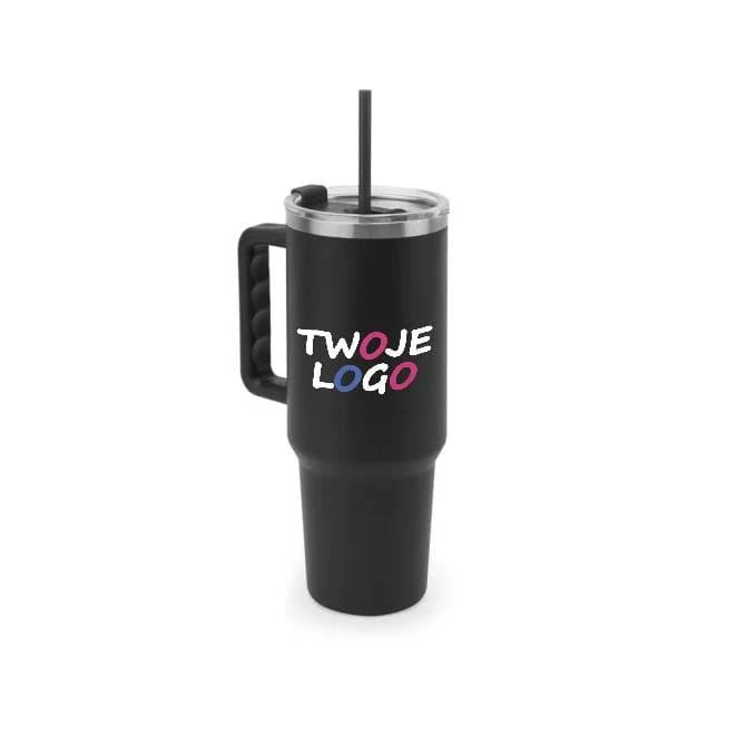 JOYNER XL. Duży kubek podróżny ze stali nierdzewnej (91% z recyklingu) z podwójnymi ściankami izolowanymi próżniowo i matowym wykończeniem 1300 ml do nałożenia logo Zdjęcie