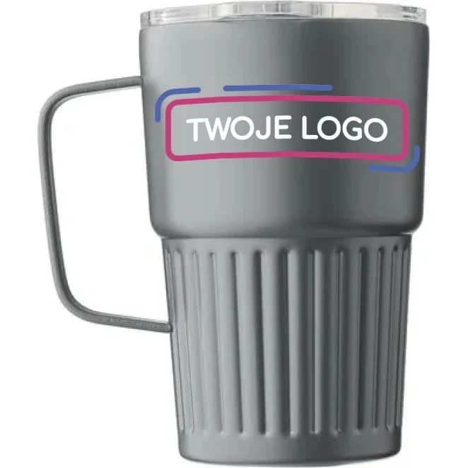 Kubek termiczny 450 ml z logo firmy Zdjęcie