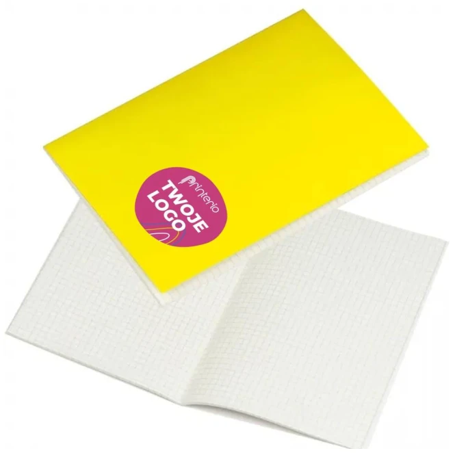 Notatnik A5 w kratkę z nadrukiem logo Zdjęcie