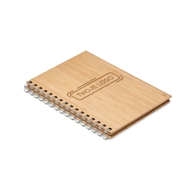 Bambusowy notatnik A5 BRAM do naniesienia logo Zdjęcie