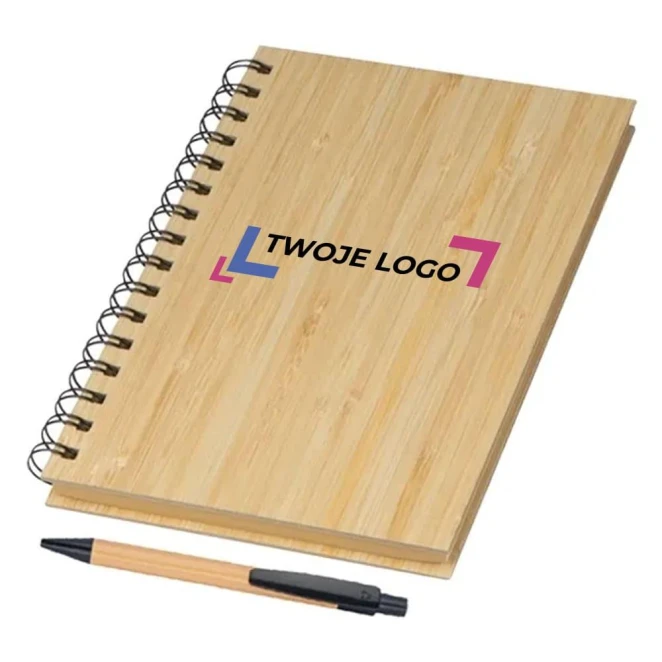 Notes A5 w linie z długopisem PISA do nałożenia logo Zdjęcie