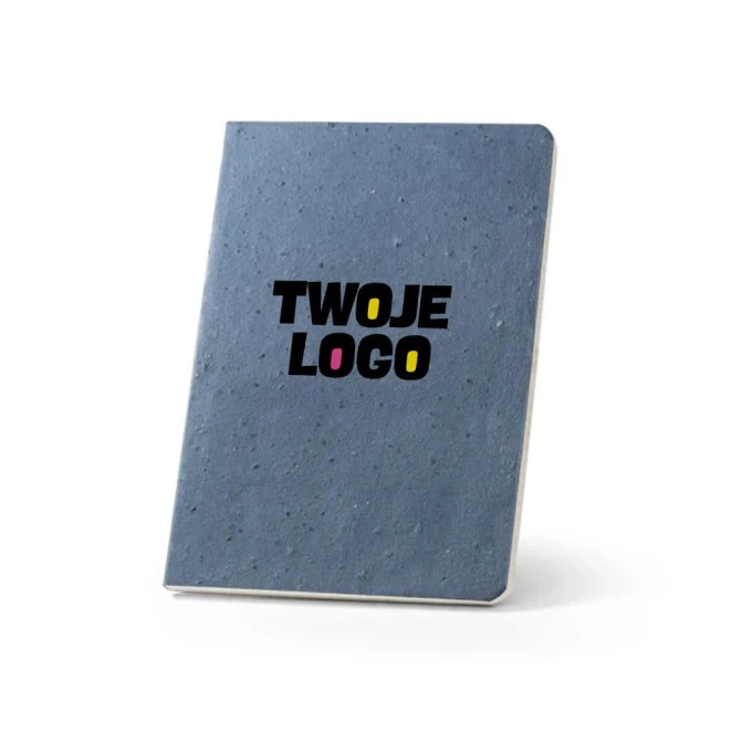 COFFEEPAD SEMI-RIGID. Notatnik A5 z półsztywną okładką wykonaną z odpadów łusek kawy (65%) do drukowania logo Zdjęcie