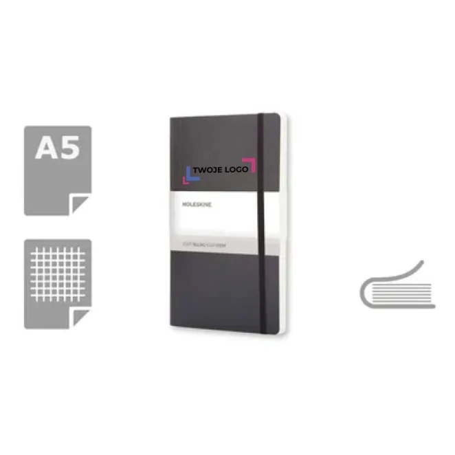 MOLESKINE Notatnik ok. A5 z logo Zdjęcie