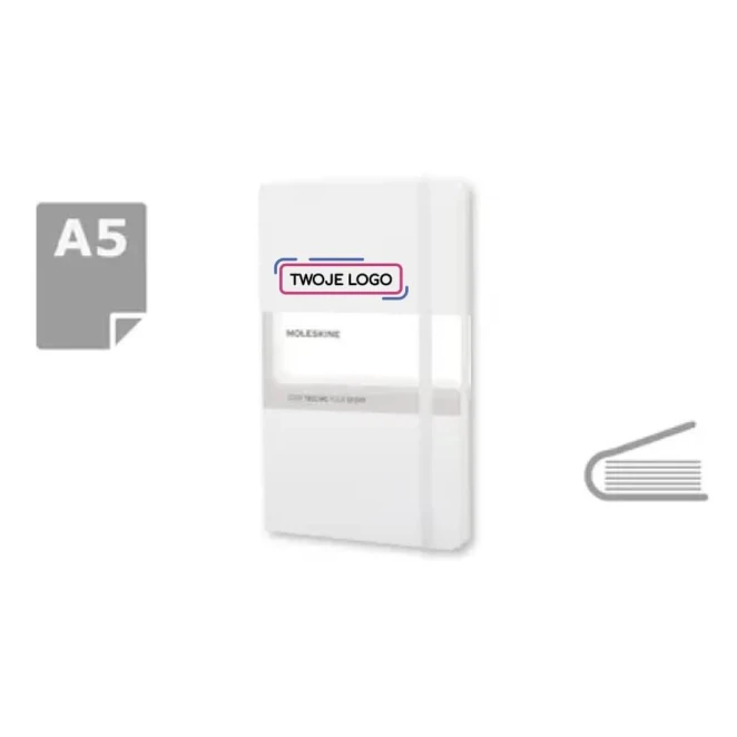 MOLESKINE Notatnik ok. A5 z nadrukiem logo Zdjęcie