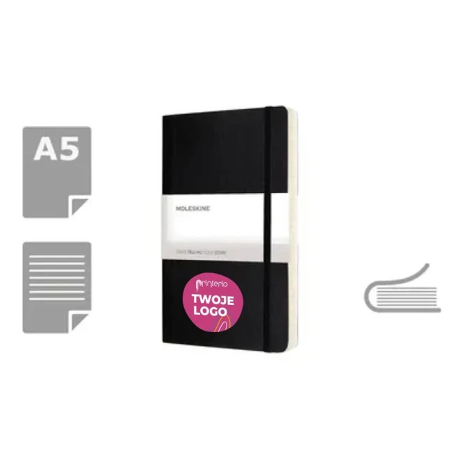 MOLESKINE Notatnik ok. A5 z logo Zdjęcie