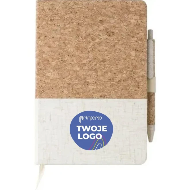 Notatnik ok. A5 z długopisem do drukowania logo Zdjęcie