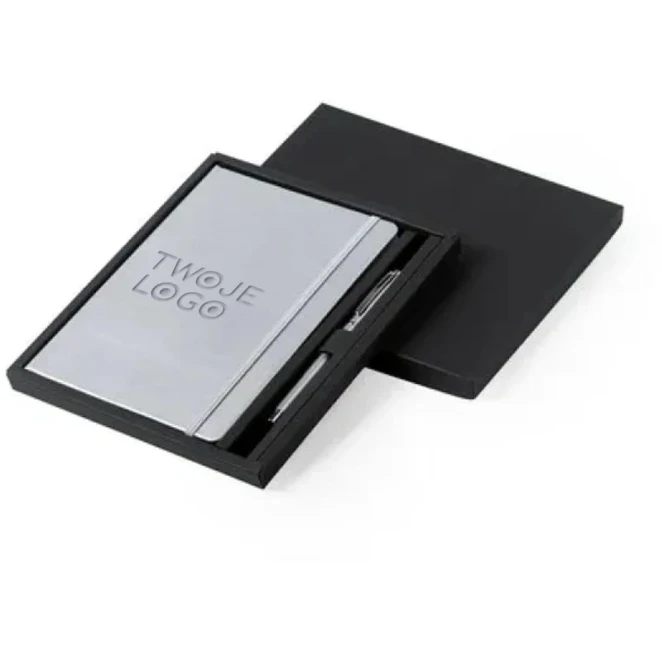 Notatnik ok. A5 z piórem kulkowym z logo Zdjęcie