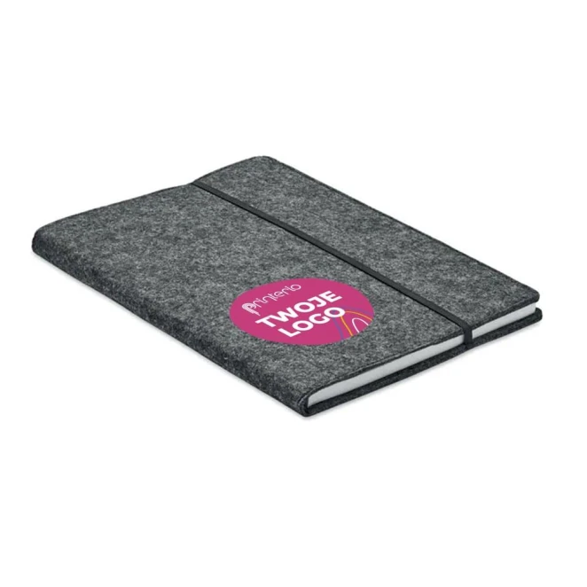 Notes A5 z filcu RPET FELTBOOK do drukowania logo Zdjęcie