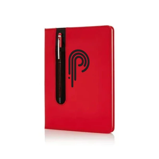 Notatnik A5 Deluxe, touch pen z logo firmy Zdjęcie