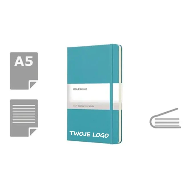 MOLESKINE Notatnik ok. A5 w linie do nałożenia logo Zdjęcie