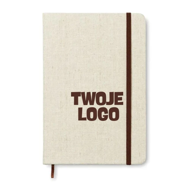 Notatnik A5 z okładka płócienn CANVAS do nałożenia logo Zdjęcie