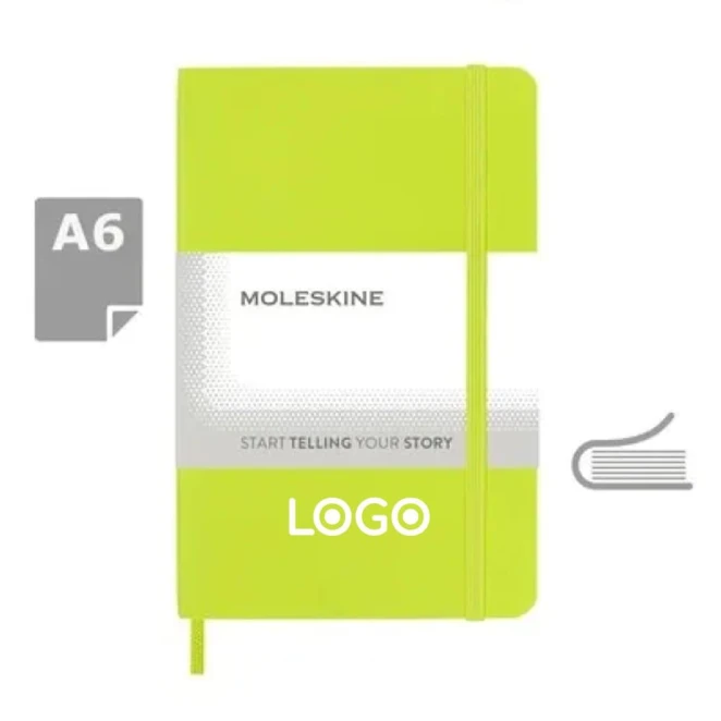MOLESKINE Notatnik ok. A6 z logo firmy Zdjęcie
