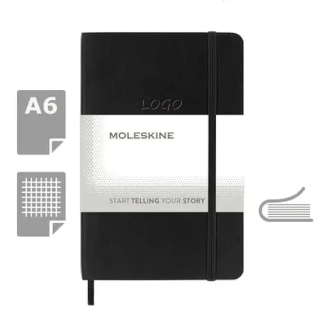 MOLESKINE Notatnik ok. A6 do naniesienia logo Zdjęcie