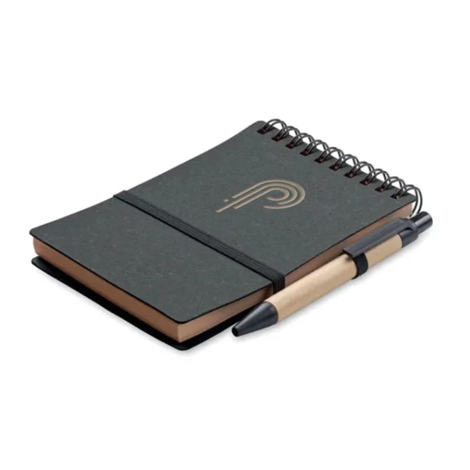 Notatnik z recyklingu z długopi NOTIE do nałożenia logo Zdjęcie