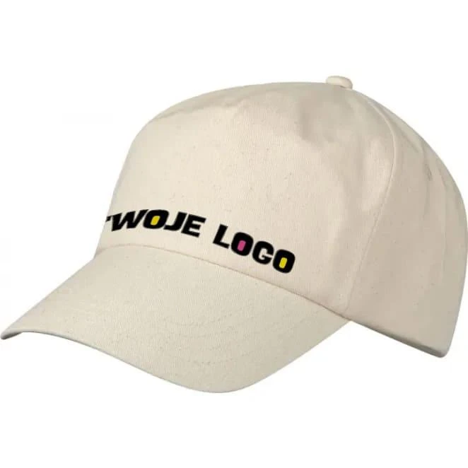 Czapka z daszkiem 5 paneli LYON z logo Zdjęcie