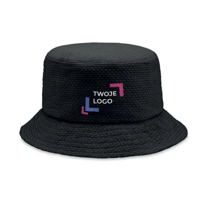 Papierowy kapelusz słomkowy BILGOLA+ do drukowania logo Zdjęcie