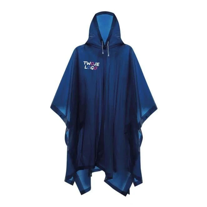 Rowerowe poncho KEEP DRY z logo firmy Zdjęcie