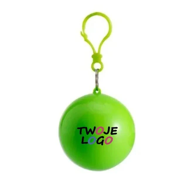 Peleryna w kulce z nadrukiem logo Zdjęcie