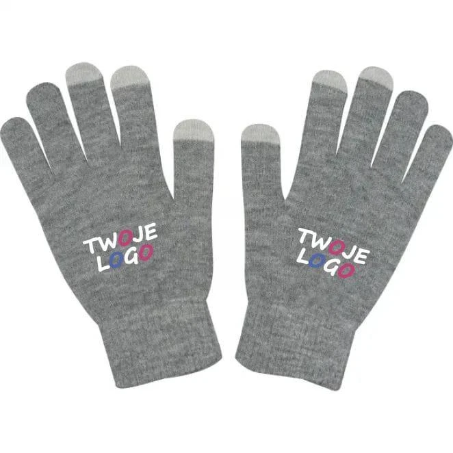 Rękawiczki zimowe do smartfona z logo Zdjęcie