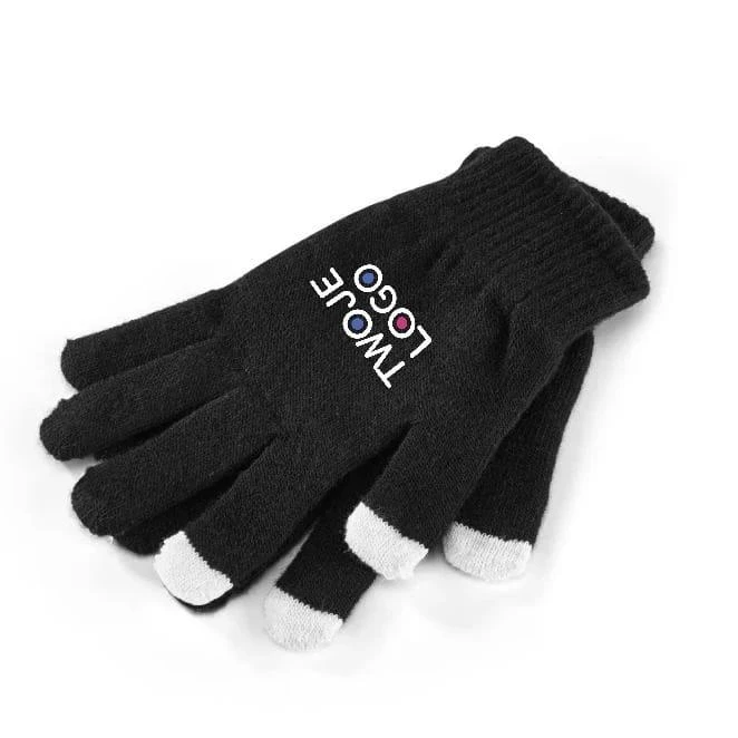THOM. Rękawiczki z końcówkami dotykowymi do nałożenia logo Zdjęcie
