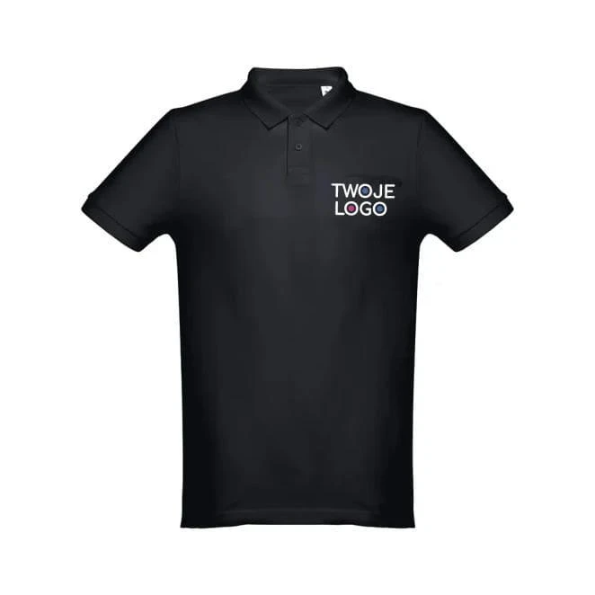 THC DHAKA. Męski polo t-shirt do naniesienia logo Zdjęcie
