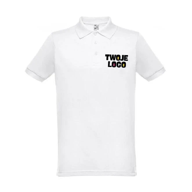 THC BERLIN WH 3XL. Męski polo t-shirt do nałożenia logo Zdjęcie