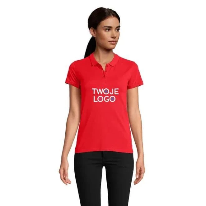 PLANET WOMEN polo 170g PLANET WOMEN z logo firmy Zdjęcie