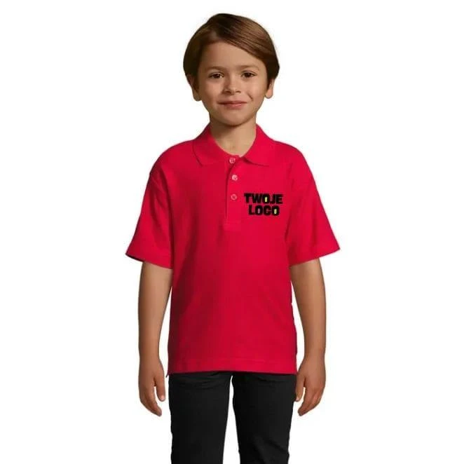 SUMMER II KIDS Polo 170g SUMMER II KIDS z logo firmy Zdjęcie