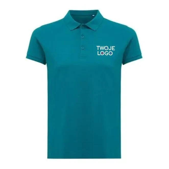 Damska koszulka polo Iqoniq Yosemite, tkanina pique z bawełny z recyklingu z logo firmy Zdjęcie