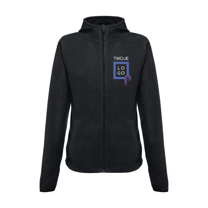 THC HELSINKI WOMEN. Damska bluza polarowa z poliestrowym taliowana z logo firmy Zdjęcie