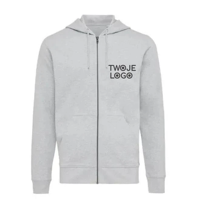 Bluza z kapturem z bawełny z recyklingu Iqoniq Abisko z logo Zdjęcie